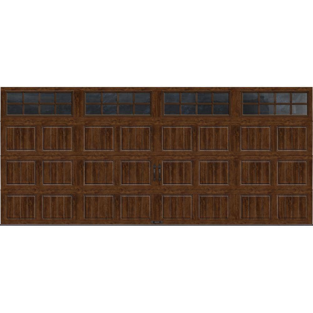 Gallery Steel Short Panel 16 ft x 7 ft Insulated 18.4 R-Value Wood Look Wal