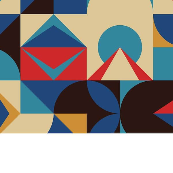 VENICE BEACH Collections Geometric Deco Design by Unknown 1 Piece Unframed Canvas Drawing Print 30 in. x 30 in.