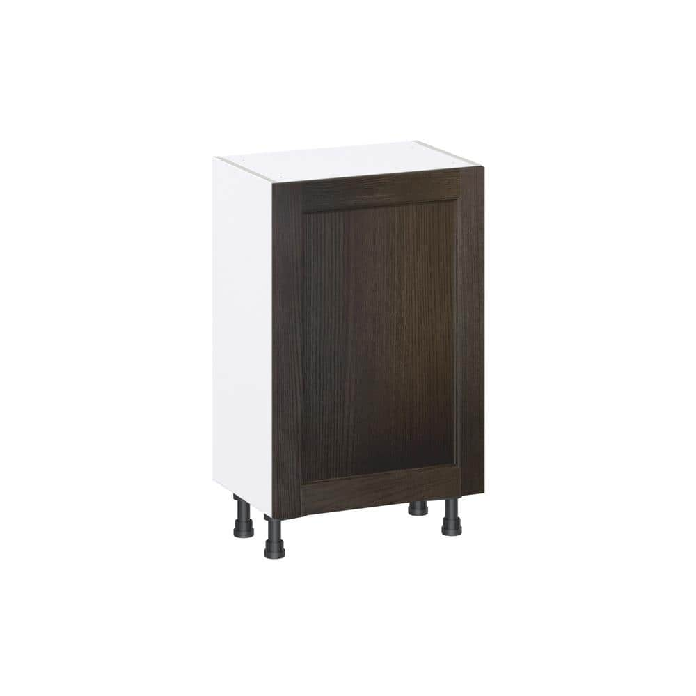 J COLLECTION Lincoln Chestnut Solid Wood Assembled Shallow Base Kitchen ...