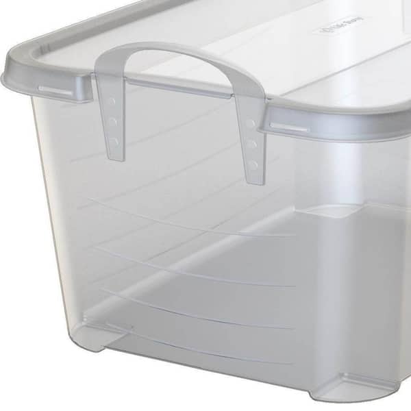 Life Story 5.7 Liter Clear Shoe/Closet Storage Box Stacking