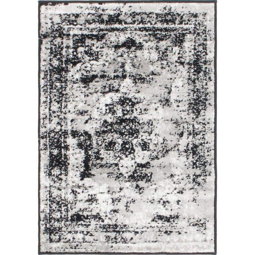 Unique Loom Sofia Salle Garnier Black 2' 2 x 3' 0 Area Rug 3141427