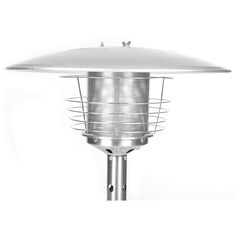 Stainless Steel Tabletop Propane Patio Heater with Auto Shutoff