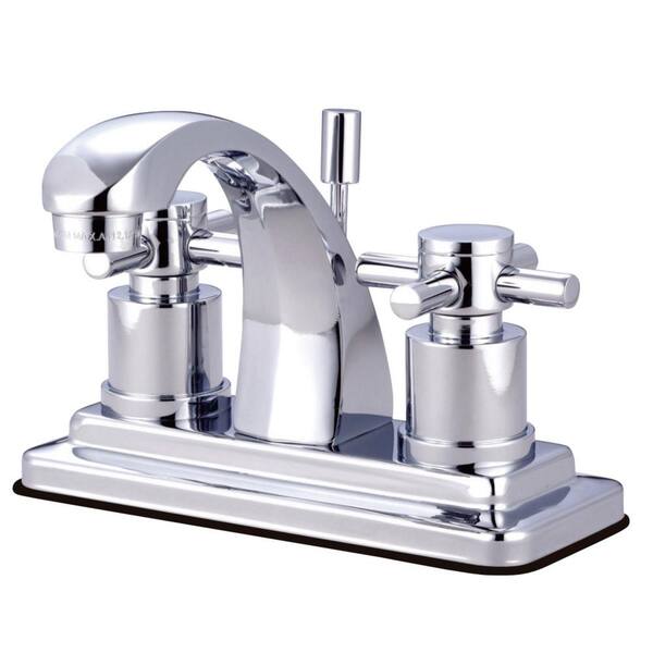 Kingston Brass Concord 4 in. Centerset Double Handle Bathroom Faucet in Chrome