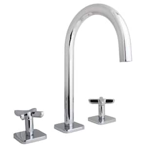Lucid 8 in. Widespread 2-Handle Bathroom Faucet in Polished Chrome