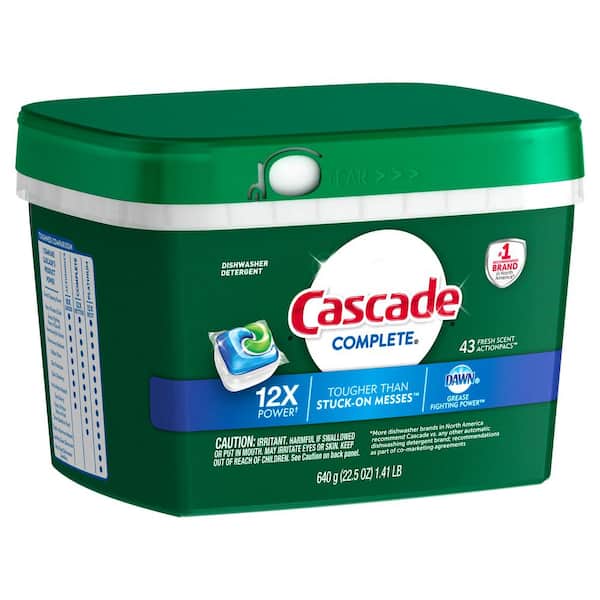  PGT99757  Cascade - ActionPacs Détergent pour lave-vaisselle  Complete - Parfum Fresh - Paquet de 20