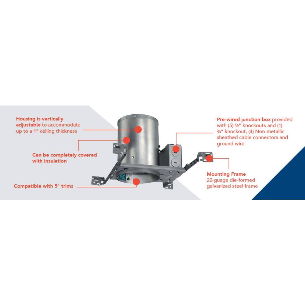 Aluminum 15-Inch IC Rated Recessed Lighting Housing