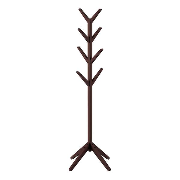 Coat Rack Freestanding Wood Clothes Coat Tree Stand -- Heavy Duty good twists apart