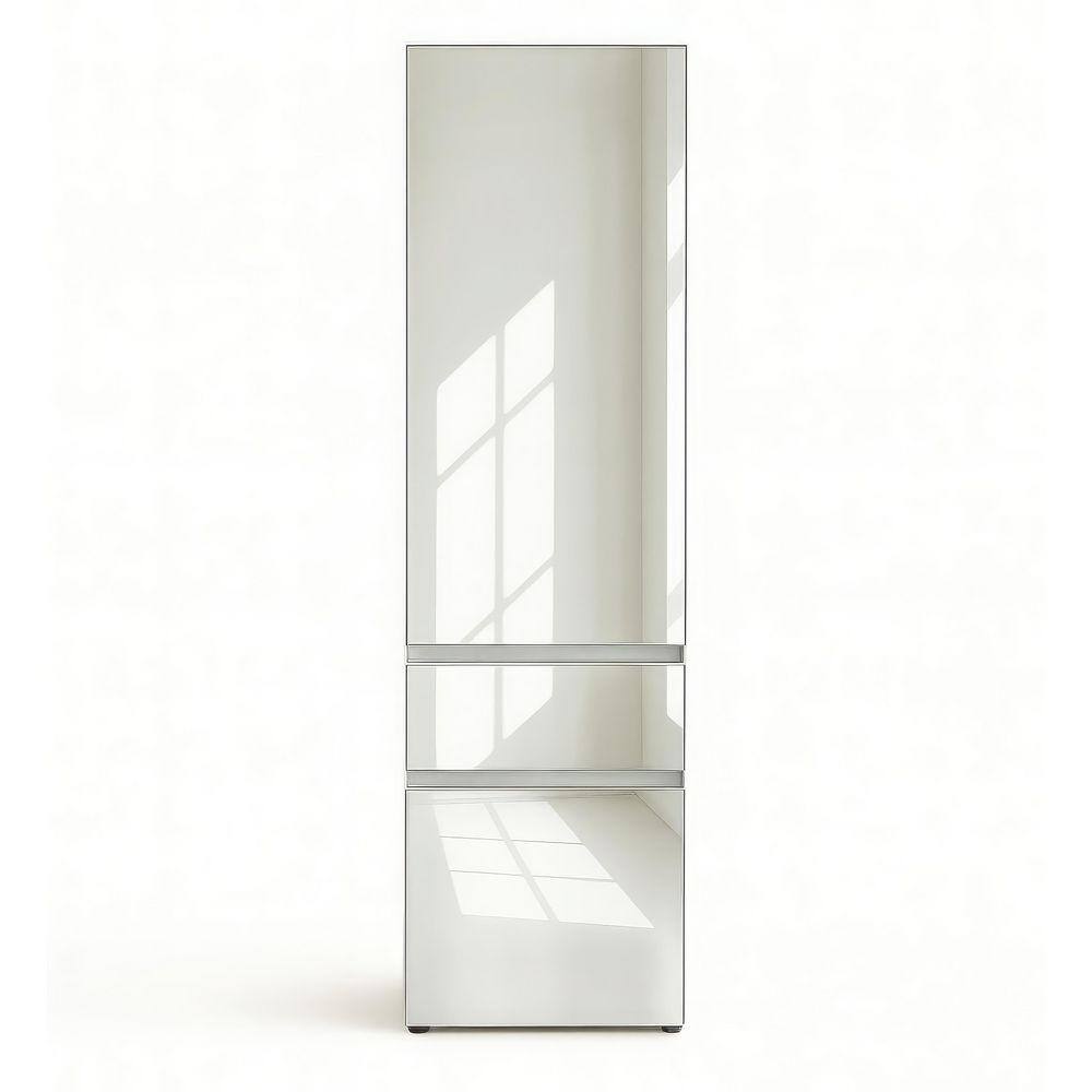 Elise Collection-16 in. W White Modular Slim 1-Drawer Freestanding Features 2-Shelf Wood Closet System With Mirror