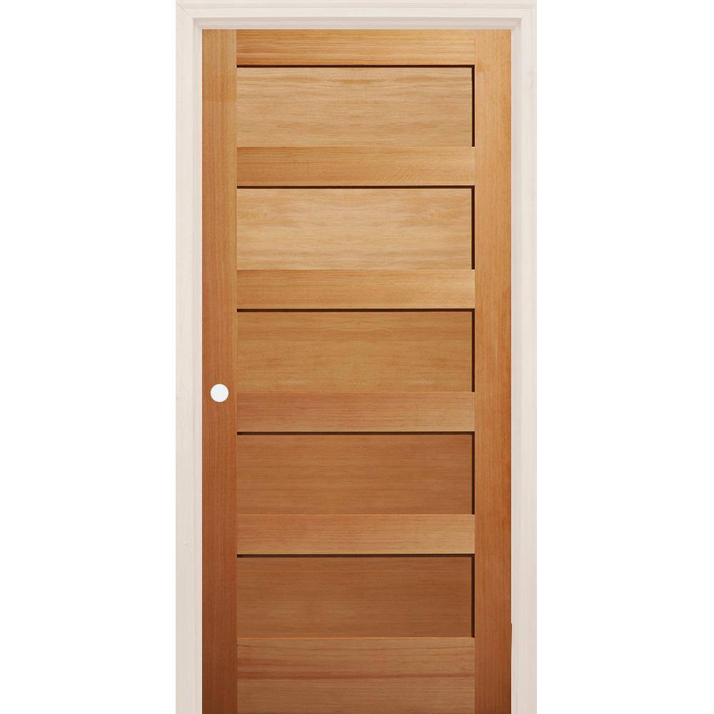 Builders Choice 36 in. x 80 in. 5 Panel Shaker Right-Handed