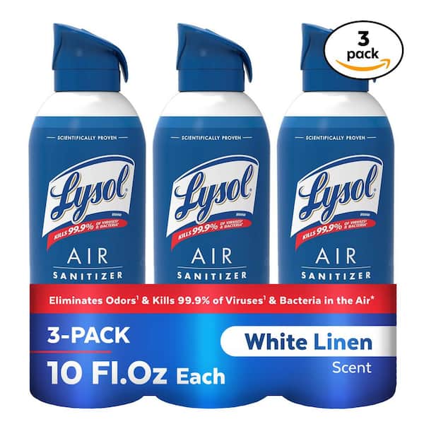 Air Sanitizer 10 oz. White Linen Odor Eliminator (3-Pack)