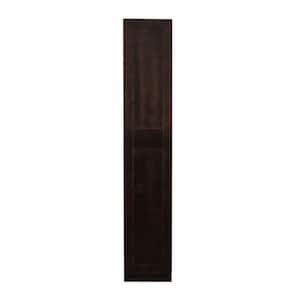 Anchester Assembled 18 in. x 84 in. x 24 in. Tall Pantry with 2 doors in Dark Espresso