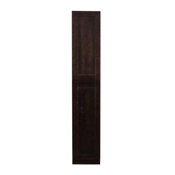 LIFEART CABINETRY Anchester Assembled 18 in. x 96 in. x 24 in. Tall Pantry with 2 Doors in Dark Espresso