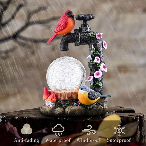 置物  Birds Red Cardinal Amazon.com: Cardinal Decor Garden Stake,Solar Metal Red Cardinal