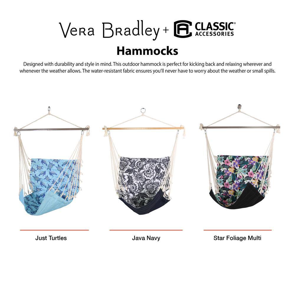 Colorful Floral Print Water-Resistant Hanging Chair Hammock