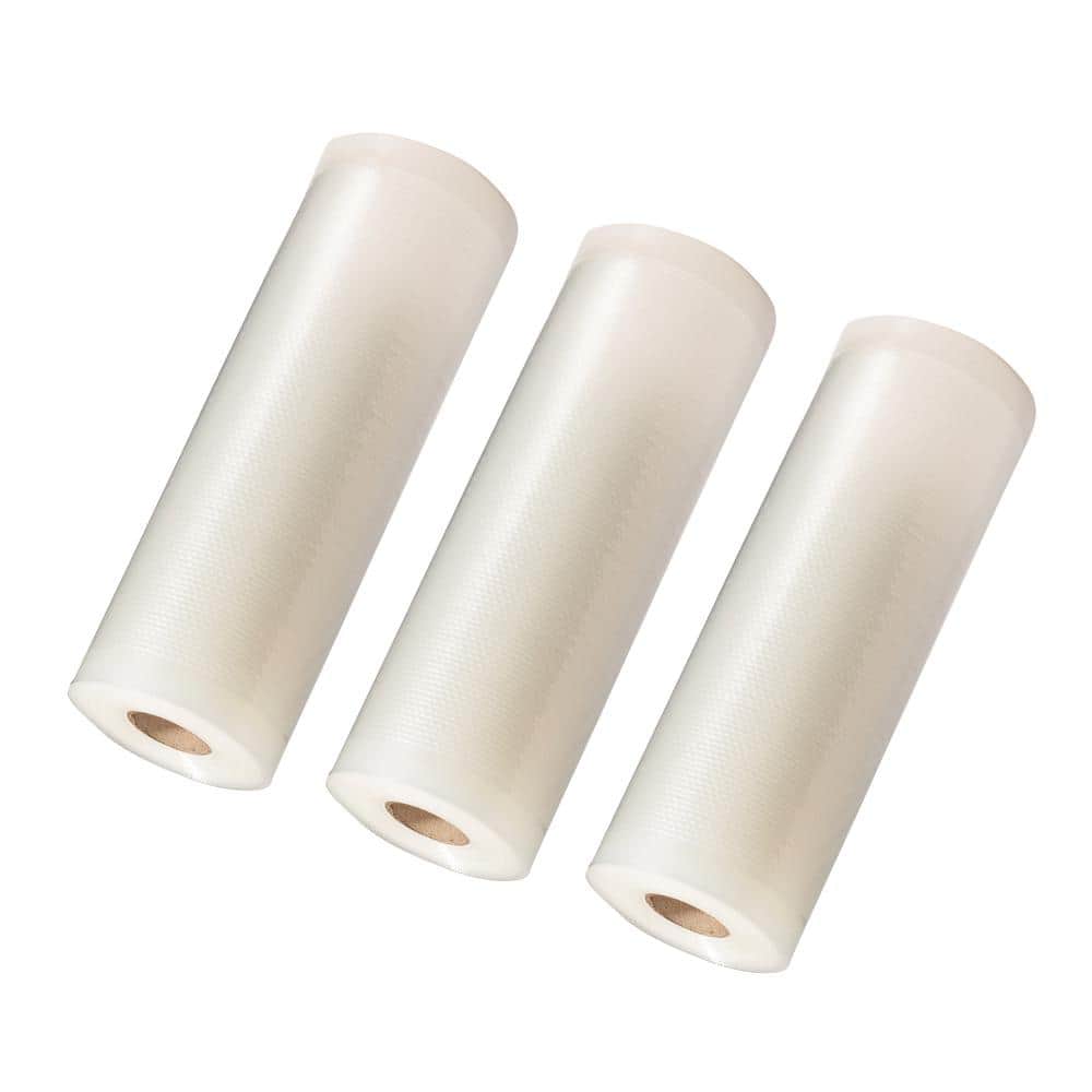 FoodSaver 8 in. x 20 ft. Vacuum Sealer Roll (Set of 3) FSFSBF0534-P00 - The  Home Depot