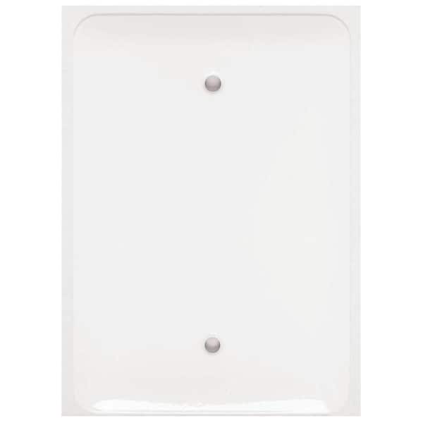 Mulberry White 1-Gang Blank Plate Wall Plate (1-Pack)