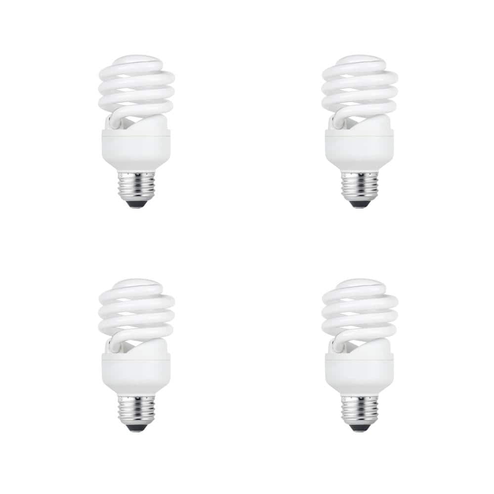 75-Watt Equivalent A19 Spiral Non-Dimmable E26 Medium Base CFL Compact Fluo