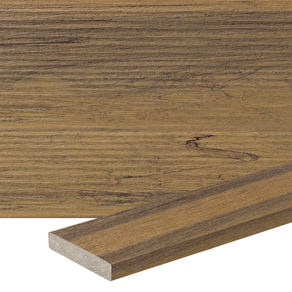 Composite Legacy 5/4 in. x 6 in. x 16 ft. Square Tigerwood Composite Deck Board (Actual: .94 in. x 5.36 in. x 16 ft.)