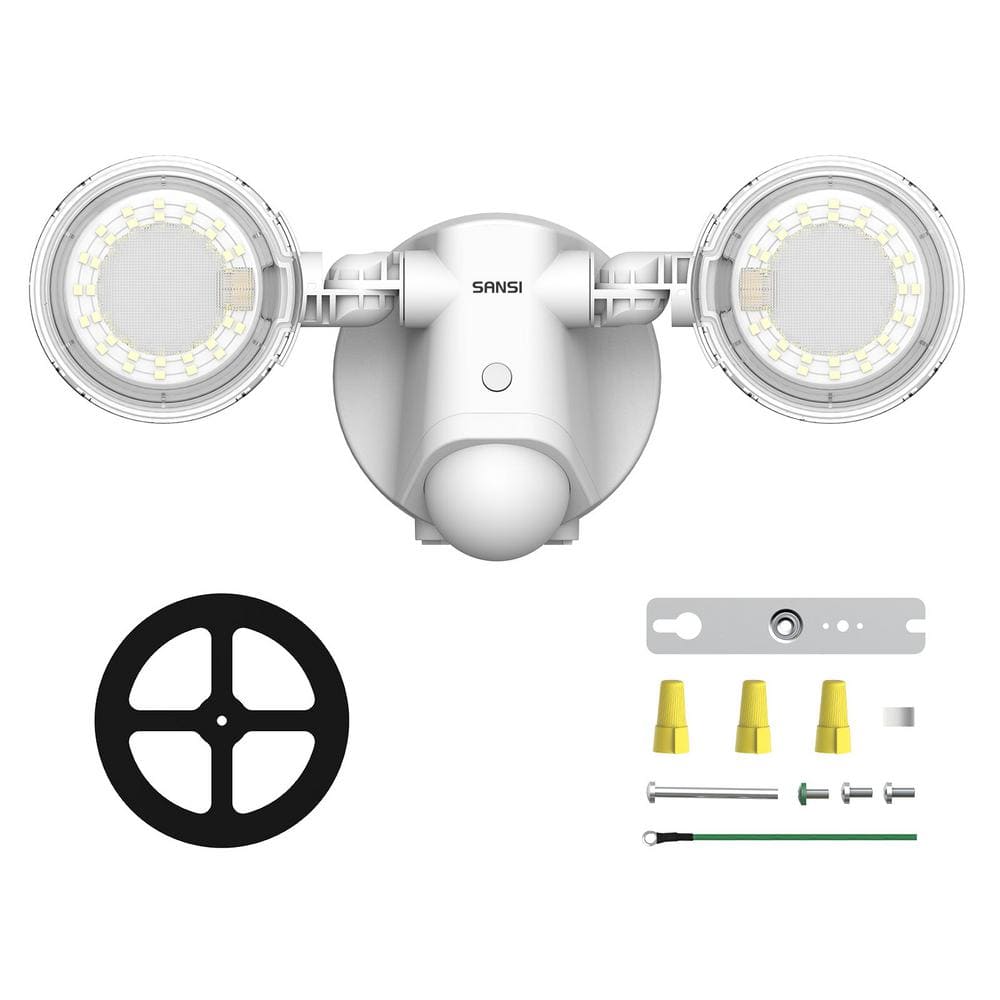 400-Watt Equivalent 4000 Lumens 320-Degree White Motion Sensing Integrated 