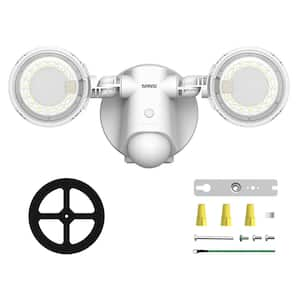 400-Watt Equivalent 4000 Lumens 320-Degree White Motion Sensing Integrated LED Super Bright Security Flood Light