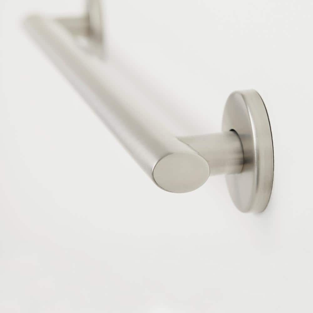 12" Satin Stainless Steel Wall Mounted Bathroom Grab Bar
