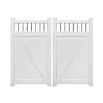 Weatherables Ashton 7.4 ft. W x 8 ft. H White Vinyl Privacy Fence ...