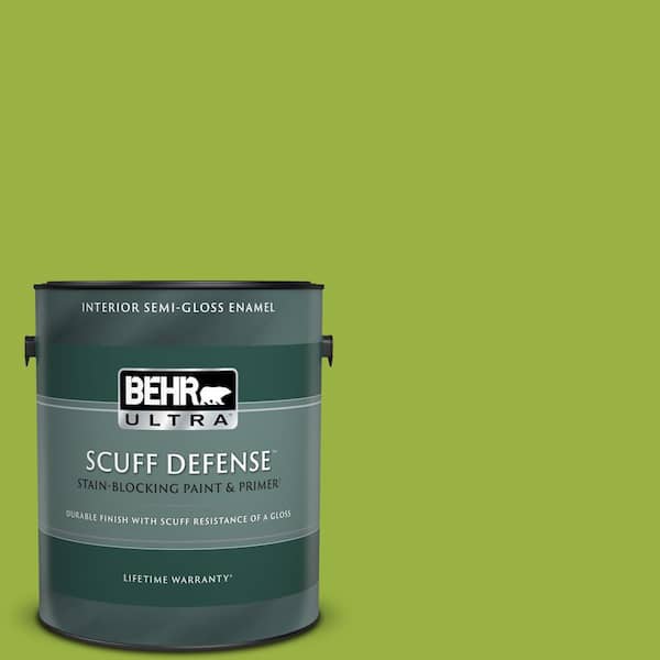 BEHR ULTRA 1 gal. #410B-7 Bamboo Leaf Extra Durable Semi-Gloss Enamel Interior Paint & Primer