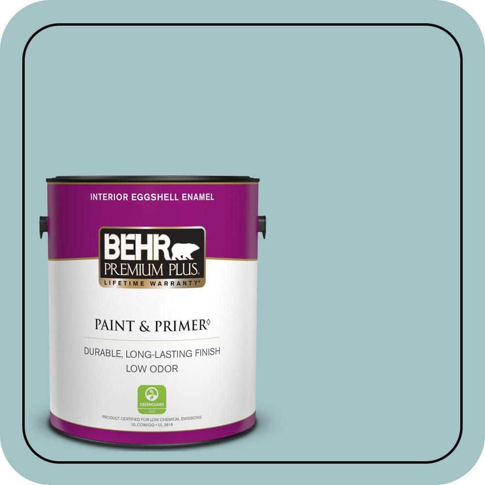 1 gal. #510E-3 Ocean Kiss Eggshell Enamel Low Odor Interior Paint & Primer price history on PriceWatchPro
