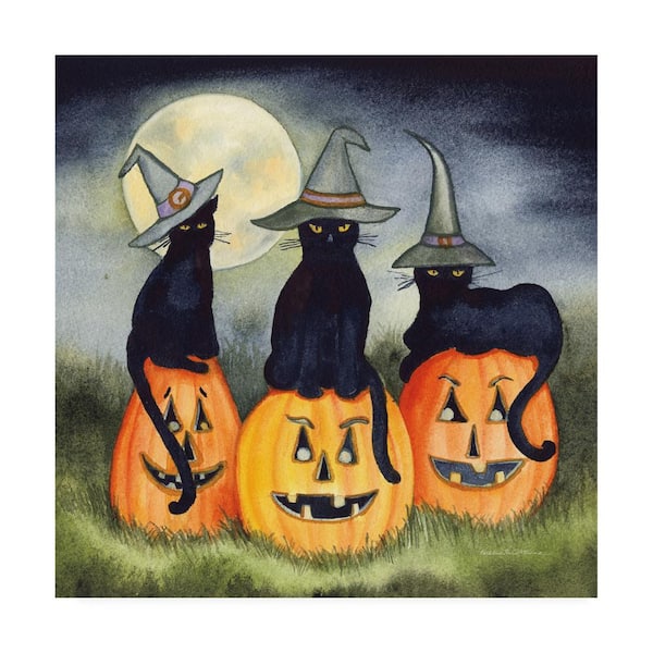 Trademark Fine Art Kathleen Parr McKenna 'Haunting Halloween Night II No Border' Canvas Unframed Photography Wall Art 24 in. x 24 in.