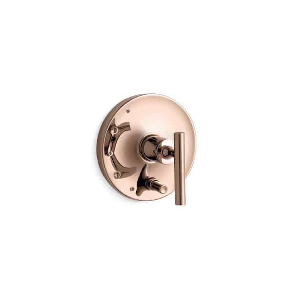 KOHLER Purist 1-Handle Valve Handle in Vibrant Rose Gold (Valve Not Included)