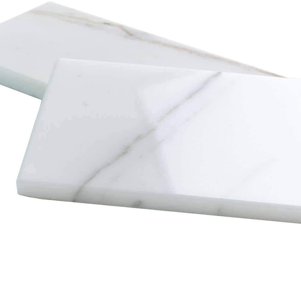White Polished Marble 3x6 Subway Tile for Kitchen and Bathroom