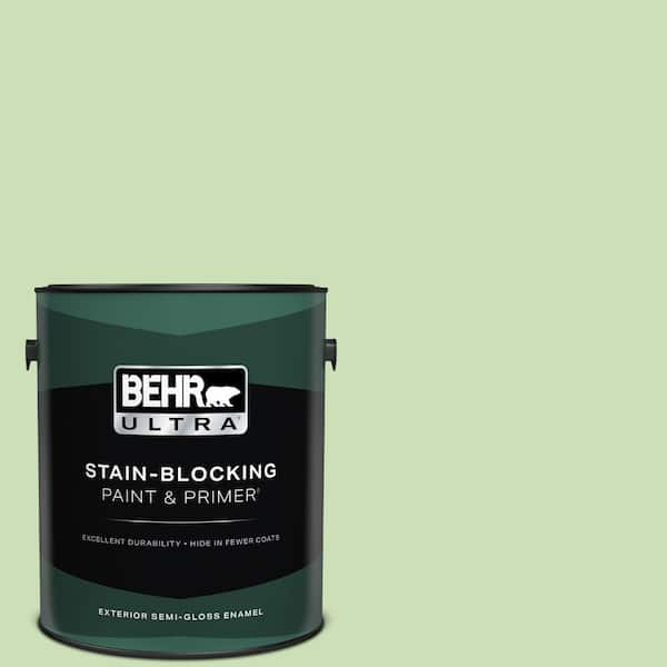 BEHR ULTRA 1 gal. #430C-3 Peridot Semi-Gloss Enamel Exterior Paint & Primer