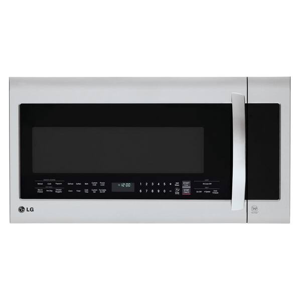 LG 2.0 cu. ft. Over the Range Microwave Oven in Stainless Steel with SmoothTouch and Sensor Cooking Technology