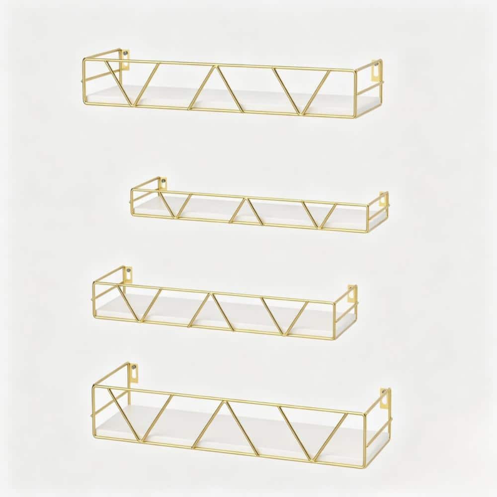 16-in. W x 5.5-in. D x 3-in. H Gold Ready-to-Assemble Floating Shelf price history on PriceWatchPro