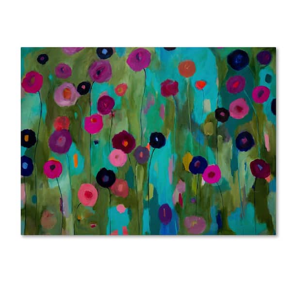 Trademark Fine Art 35 in. x 47 in. "Time To Bloom" by Carrie Schmitt Printed Canvas Wall Art