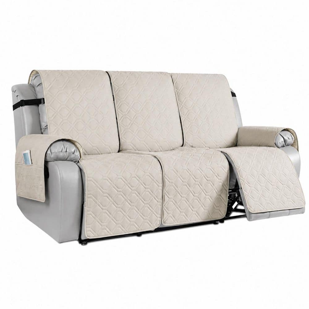 Waterproof Recliner Couch Cover 1 Piece Non-Slip Washable Reclining Furniture Protector with Straps and Pockets Beige price history on PriceWatchPro
