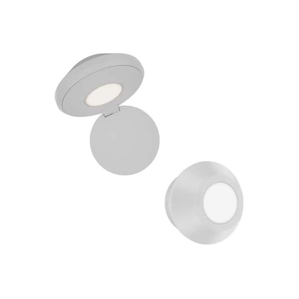 Flipside 1-Light White Hardwired Swing Arm Wall Lamp 3000K