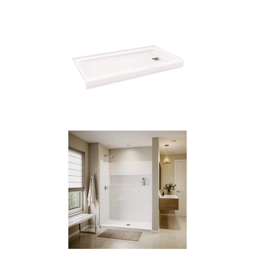Bootz Industries NexTile 60 in. x 36 in. Shower Wall Surround and