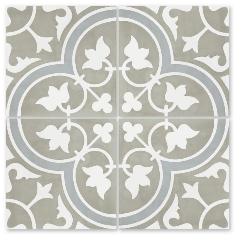 Villa Lagoon Tile Tulips B Holland 8 In. X 8 In. Cement Handmade Tile ...