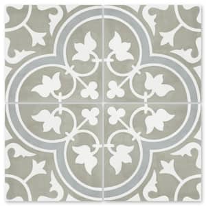 Tulips B Holland 8 in. x 8 in. Cement Handmade Tile Sample