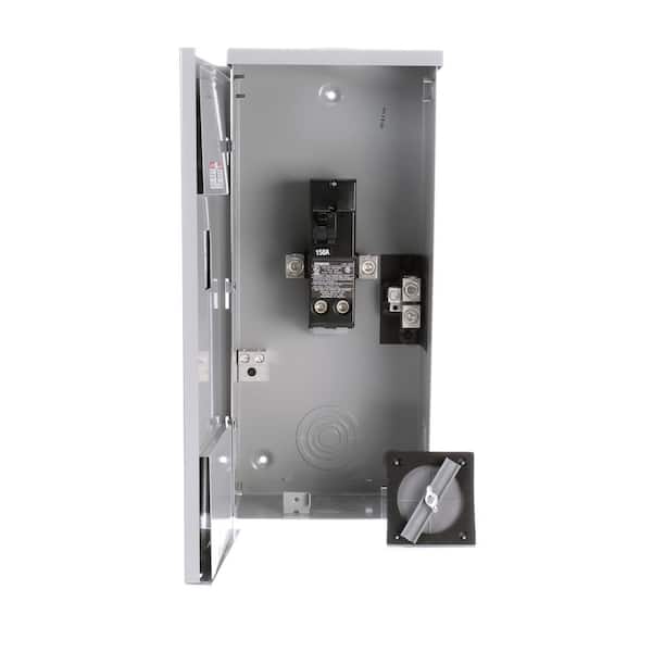 Siemens 150 Amp 2-Space 2-Circuit Main Breaker Outdoor Small Load Center Enclosures Type EQ