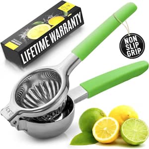 3 in Blade Span with Ultra-Strong High-Quality Stainless Steel Citrus Press Juicer and Lime Squeezer