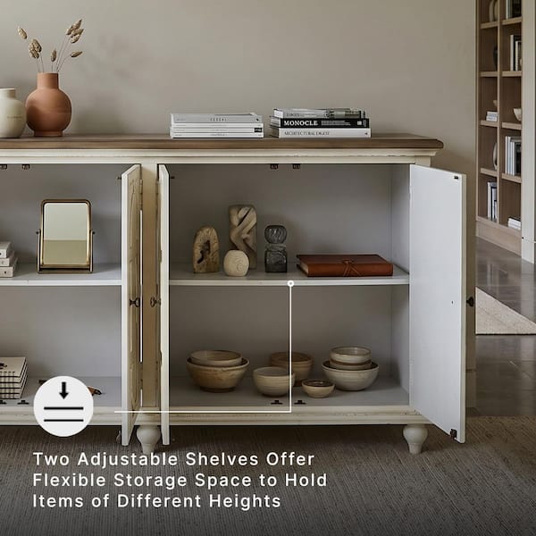 Signature DESIGN BY ASHLEY Roranville Antique White/Brown 38.63 in