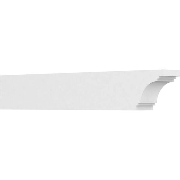 Ekena Millwork 4 in. x 6 in. x 36 in. Pescadero PVC Rafter Tail Brace