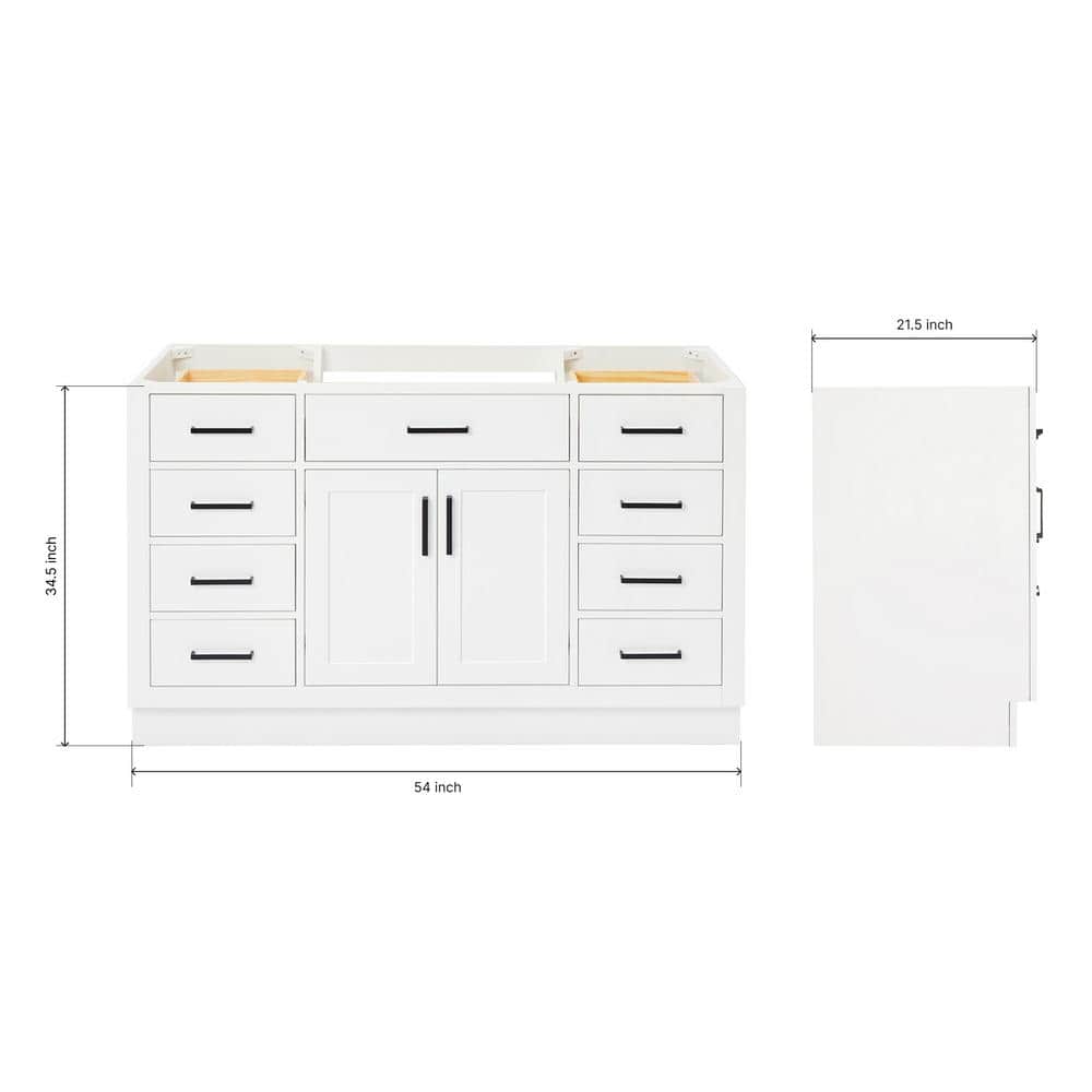 White 54'' Freestanding Single Bathroom Vanity Base