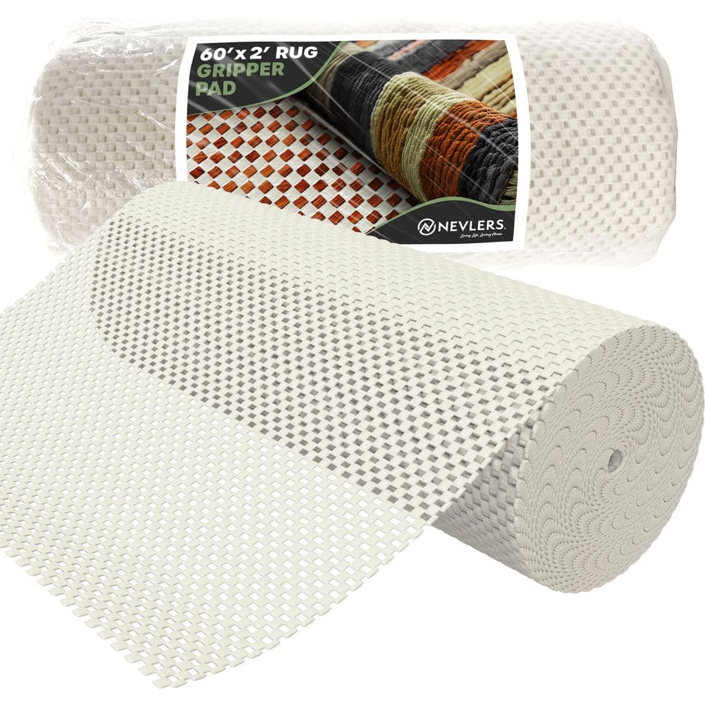 Nevlers 2 ft. x 60 ft. Non-Slip Rug Pad Roll : Premium Grip Mat NH-26 ...