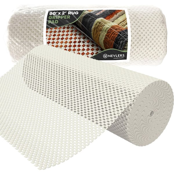 2 ft. x 60 ft. Non-Slip Rug Pad Roll : Premium Grip Mat