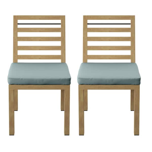 TK CLASSICS Cushioned Aluminum Outdoor Dining Chair with Spa Cushions (Set of 2)