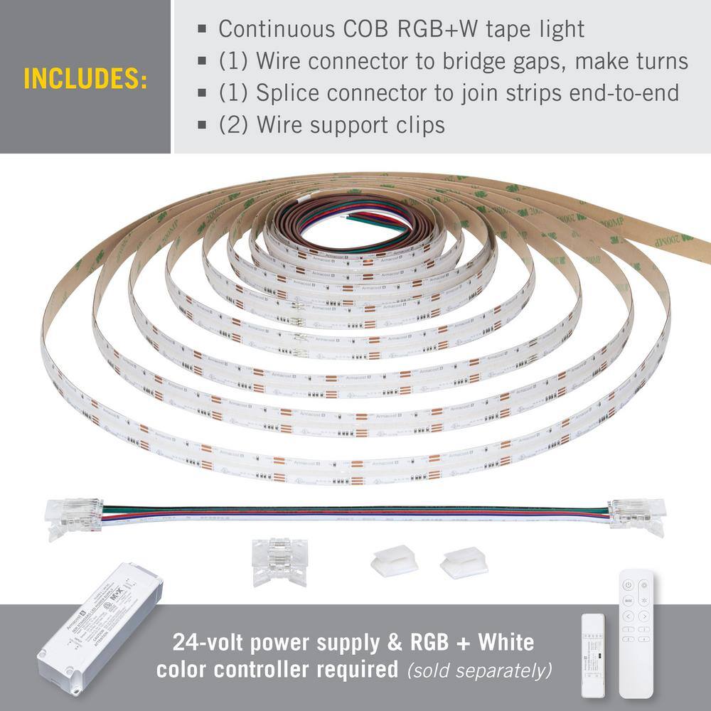 RibbonFlex Pro 24V 8ft White COB LED Strip Light