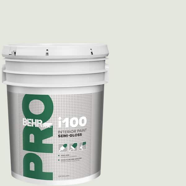 BEHR PRO 5 gal. #BL-W06 Whispering Waterfall Semi-Gloss Interior Paint